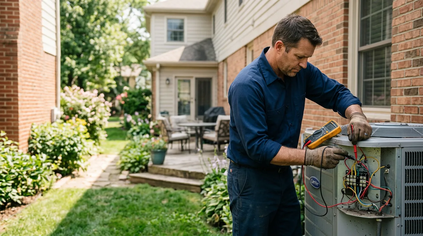 HVAC technician working near Keeseville, NY